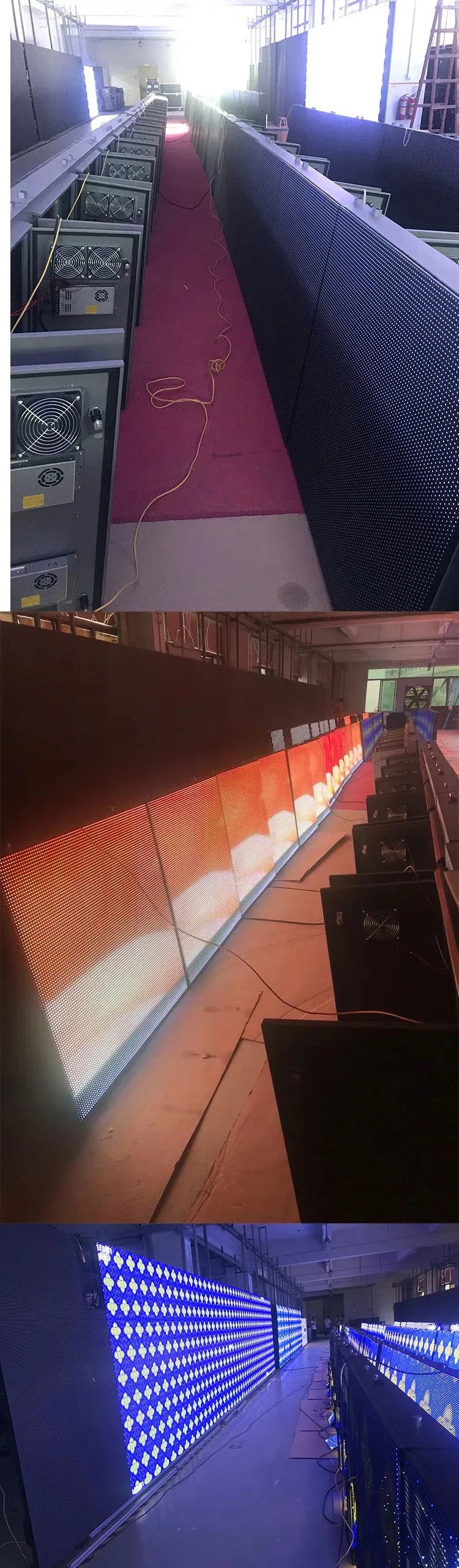 P4 SMD2121 RGB Full Color LED Display Module, Indoor LED Panel, 1/16 Scan 256*128mm, Text, Pictures, Video Show