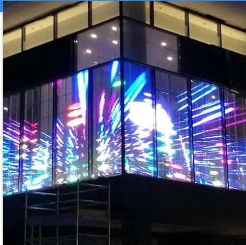 P7.8 High Difinition Transparent LED Screen with 70% Transparency