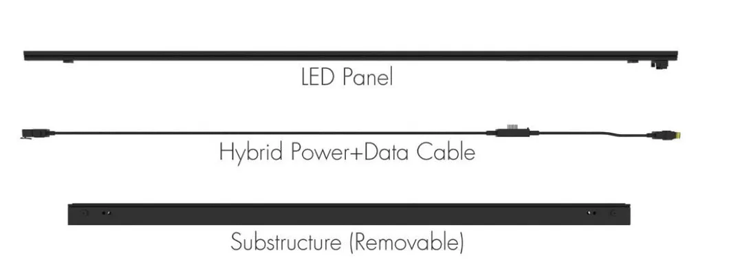 P7/P15 Pixel Control LED Curtain Strip Display for Stage Lighting / LED Artwork