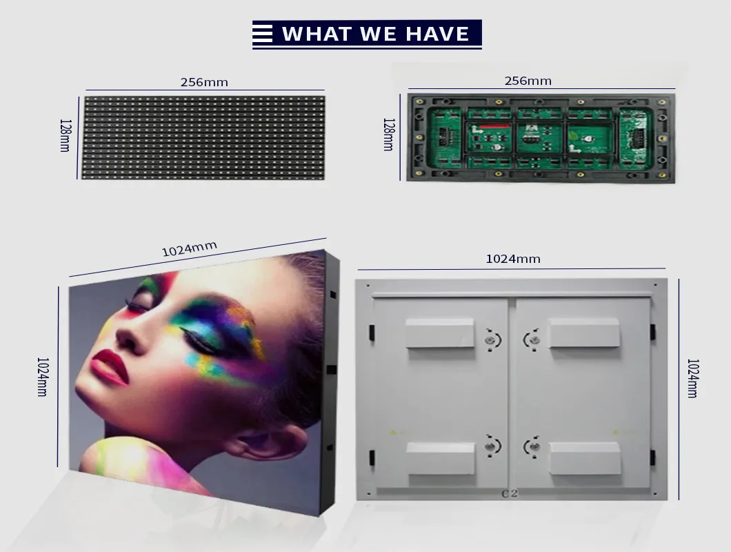 P8 Outdor Full Color Advertising Video Wall LED Screen