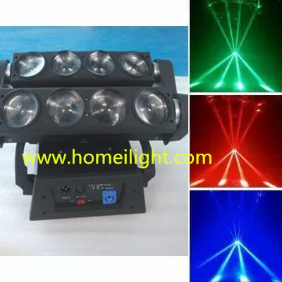 Professional DJ Disco Club Party Effect DMX Control 8X12W RGBW 4in1 Moving Head LED Spider Light