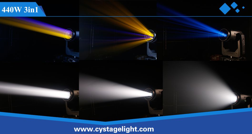 Professional Show/Stage/DJ 440W Cmy Beam /Spot/Wash 3in1 Moving Head Lighting