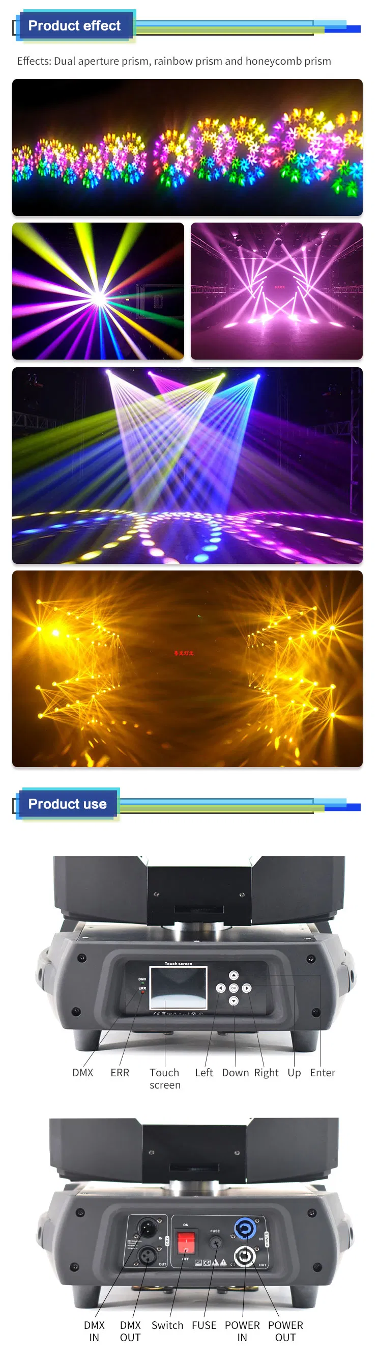 Professional Stage Lighting 17r 350W Rental Beam Moving Head Light