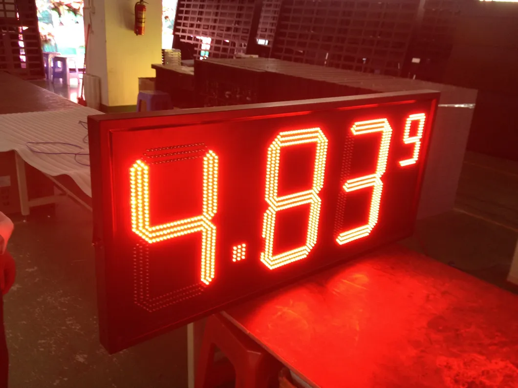 Red/Green/Yellow/White Digit 8888 Outdoor Gas Price LED Display
