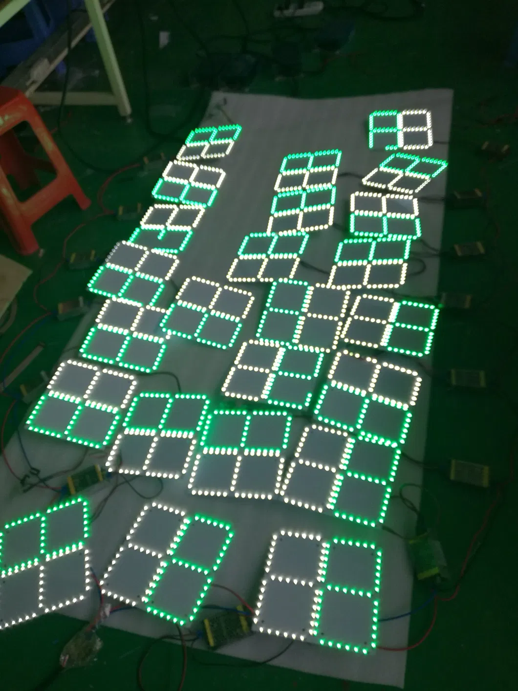 Red/Green/Yellow/White Digit 8888 Outdoor Gas Price LED Display