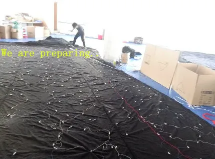 RGB Tricolor LED Star Cloth Star Curtain