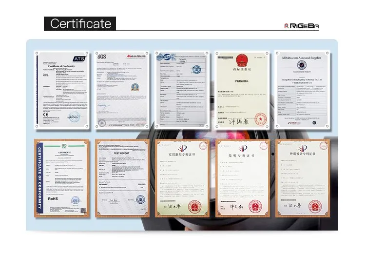 Rigeba Disco DJ Stage LED Stage Lighting 19X12W Beam Moving Head Light for Events