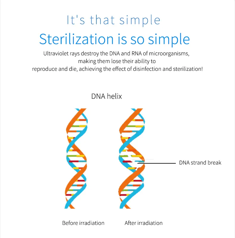 Small Antivirus Lamp UV LED Portatil Santizer Wireless UVC 5W Sterlizer Light 5 Watt USB Ozone Wand Wirlesss Portable