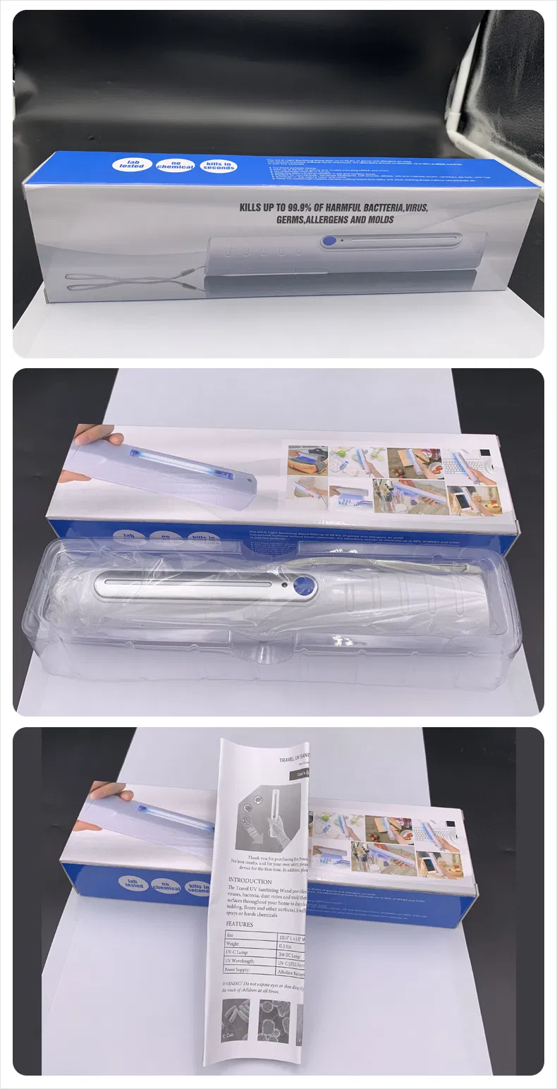 Small Antivirus Lamp UV LED Portatil Santizer Wireless UVC 5W Sterlizer Light 5 Watt USB Ozone Wand Wirlesss Portable