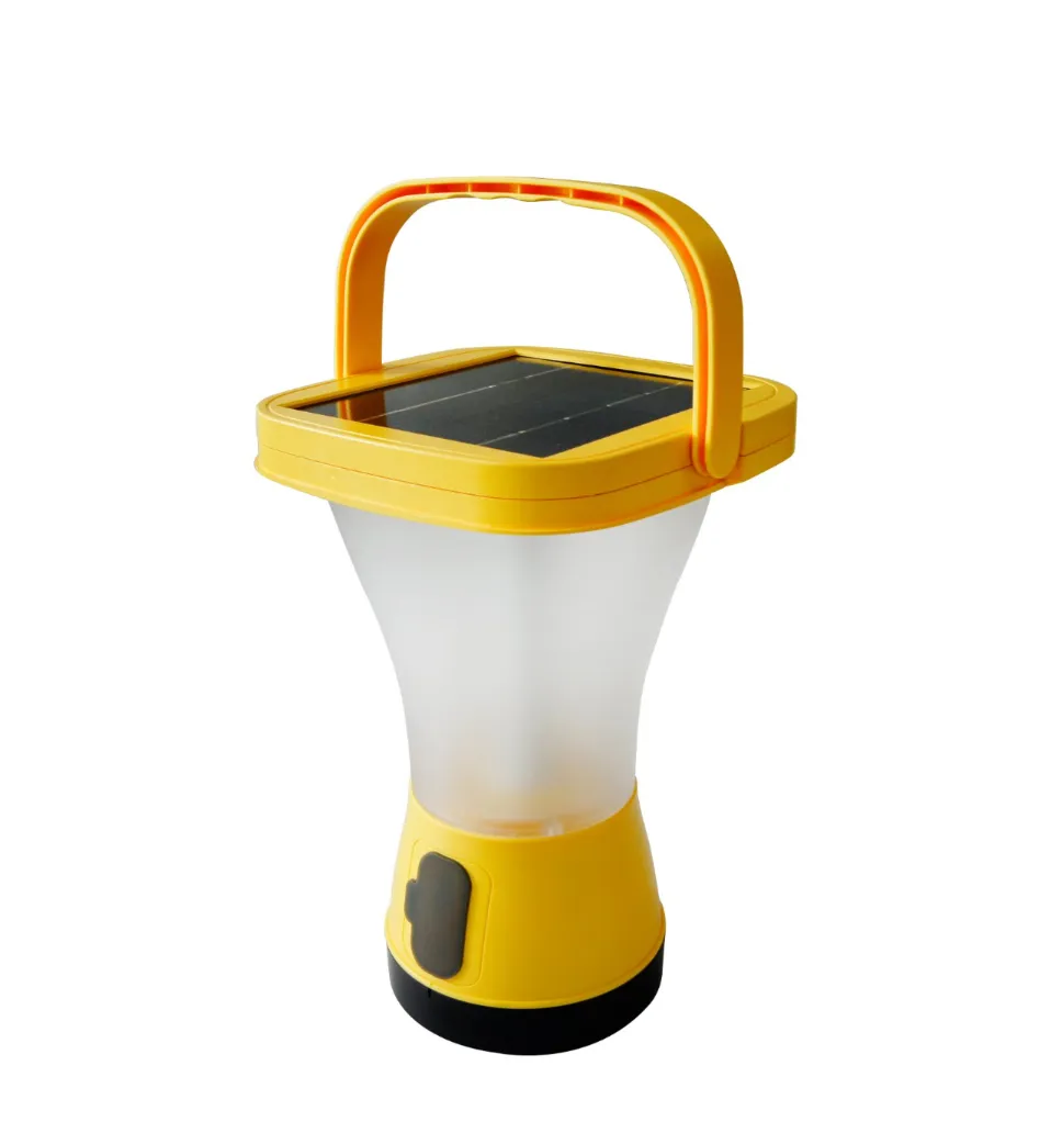 Solar Energy Rechargeable Lantern for Camping with LG Certificates