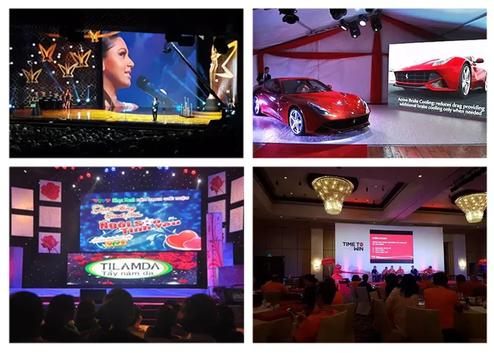 Stage Back Ground HD Indoor P3.91 Rental LED Screen Display Video Wall