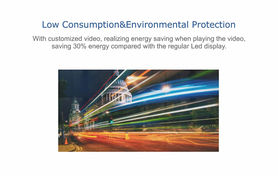 Transparent LED Display Glass LED Screen for Outdoor Advertising