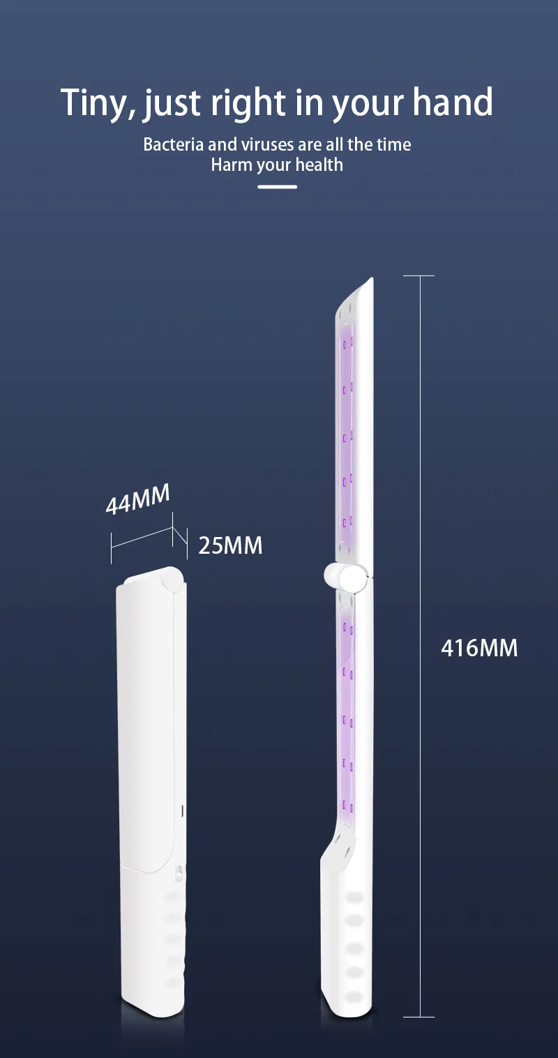 Ultraviolet Disinfection Portable LED UV Sterilizer Wand