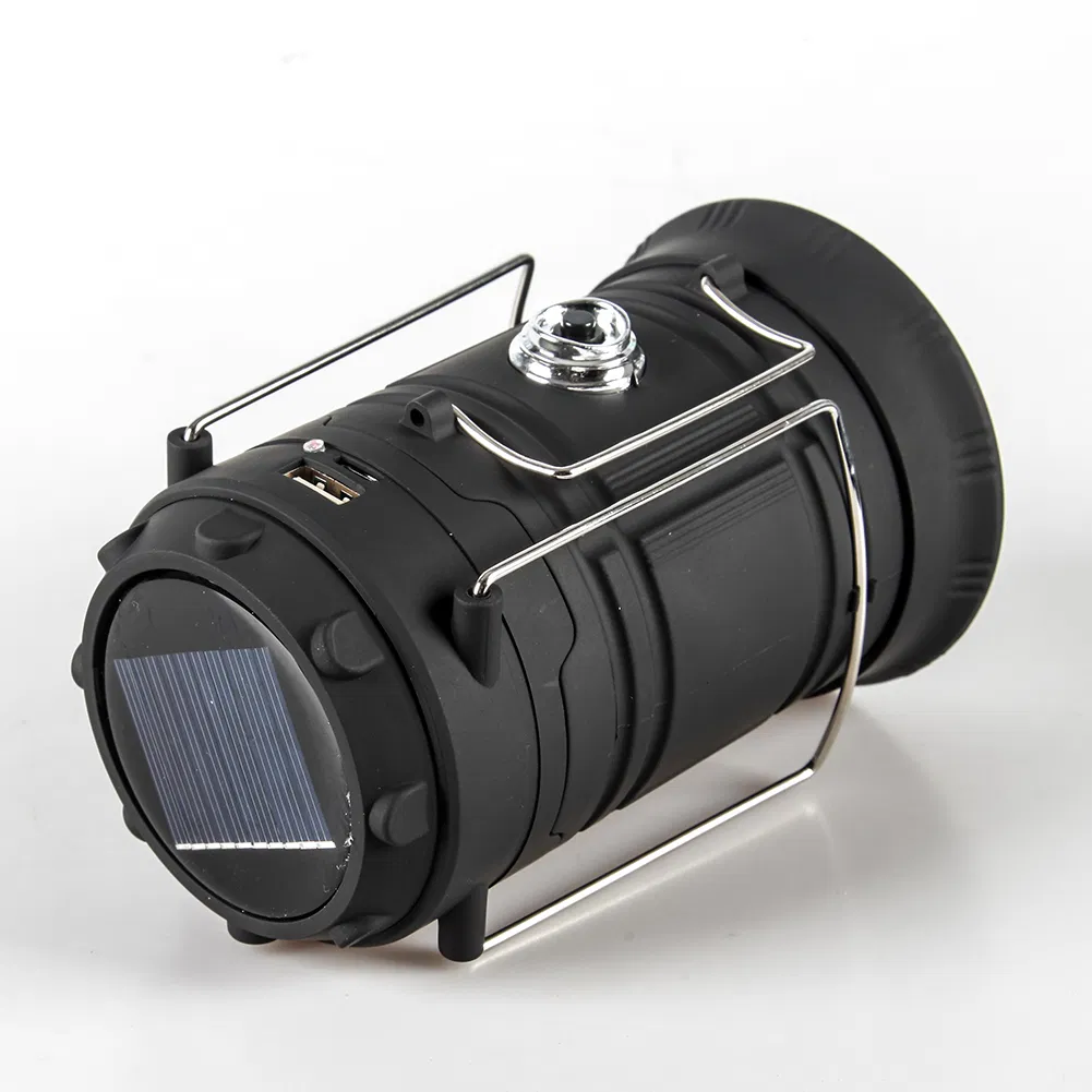 Yichen Portable Solar Rechargeable Camping Light Lantern with Power Bank