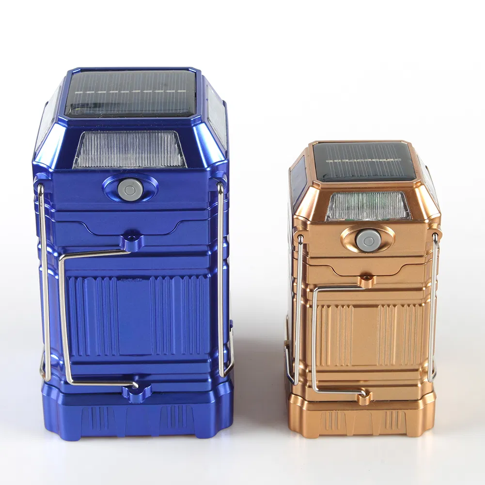 Yichen Portable Solar Rechargeable Camping Light Lantern with Power Bank